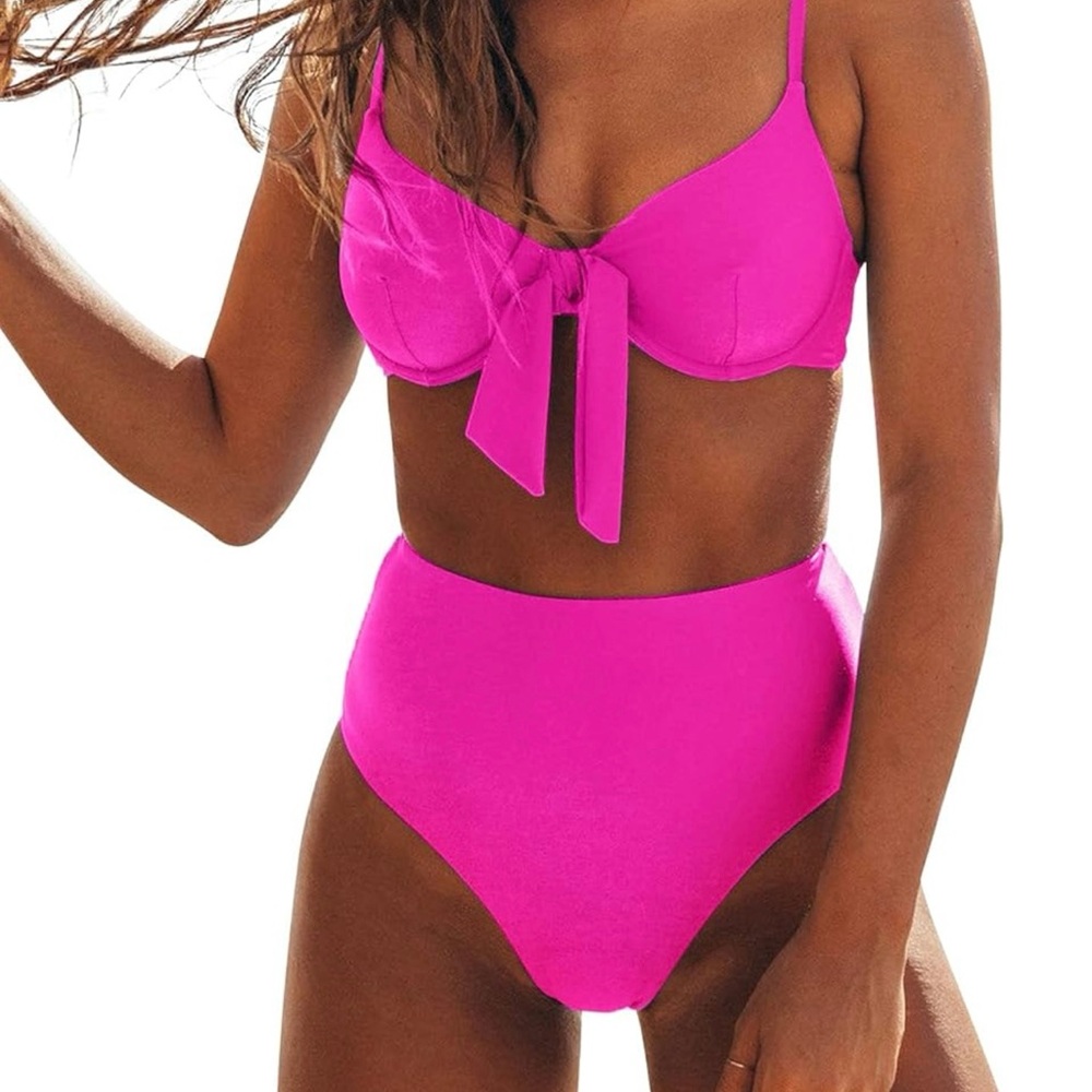 Vibrant Pink Women's Bikini Set